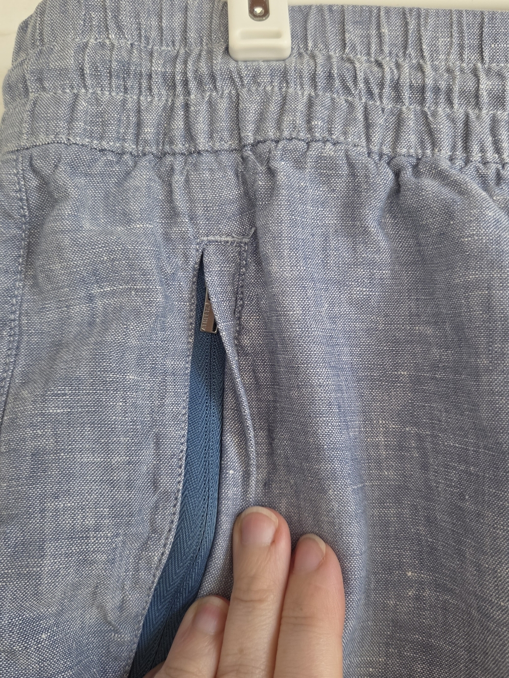 Athleta Cabo Retreat Linen Pants Blue Wide Leg Womens 20 Coastal Resort - Picture 4 of 7
